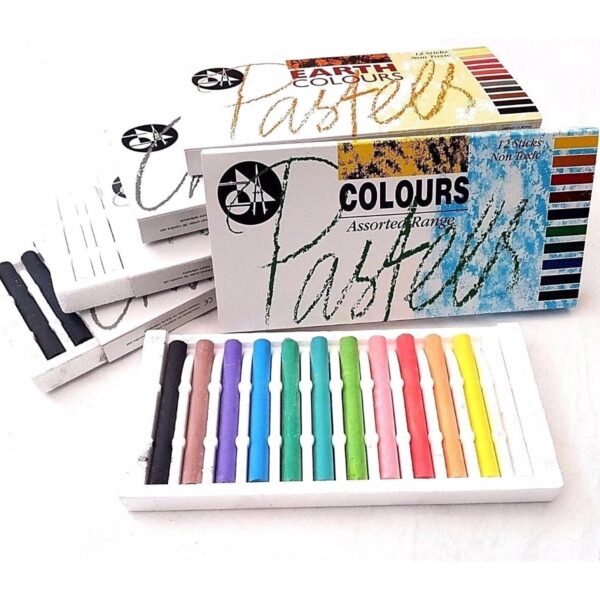 Jakar Artist Soft Pastels & Compressed Charcoal Set - 4 Pack (Black, Grey, Earth Colours & Assorted Pastels) 5 Jakar Artist Soft Pastels & Compressed Charcoal Set – 4 Pack (Black, Grey, Earth Colours & Assorted Pastels)