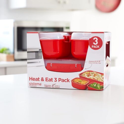 Sistema Lunch Box Set 2 Small (525ml) + 1 Large (1.25L) | BPA-Free, Microwave, Freezer & Dishwasher Safe 13 Sistema Lunch Box Set 2 Small (525ml) + 1 Large (1.25L) | BPA-Free, Microwave, Freezer & Dishwasher Safe