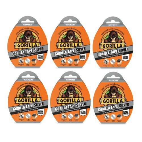 Gorilla Tape Silver 48mm x 11M – Heavy Duty, Weather-Resistant Duct Tape for Ultimate Holding Power