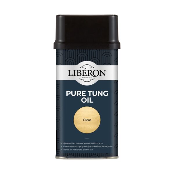 LIB-3551.jpg Liberon Pure Tung Oil 250ml Tin – Natural, Non-Toxic Wood Finish for Interior & Exterior Use