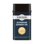 Liberon Superior Danish Oil Clear 500ml Tin – Enhances & Protects Wood with UV Filter