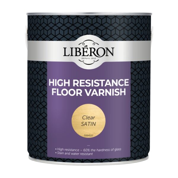 LIB-FLV-5440.jpg Liberon High Resistance Floor Varnish – Clear Satin 2.5L – Durable, Non-Yellowing Protection for Interior Wood Floors