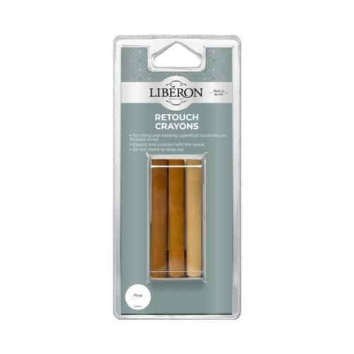 Liberon Retouch Crayons Set of 3 Pine Shades – Instant Wood Scratch Repair​