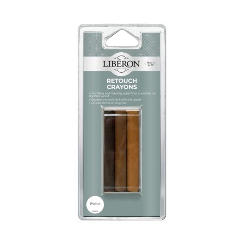 Liberon Retouch Crayons Set of 3 Walnut Shades – Quick Wood Scratch Repair​