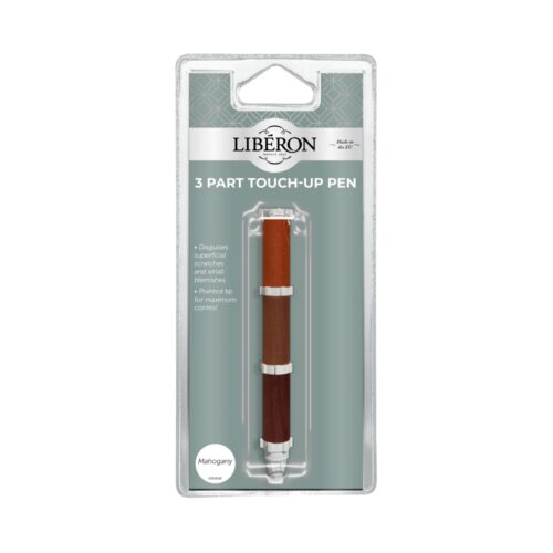 Liberon 3 Part Touch-Up Pen Mahogany Shades – Quick & Easy Wood Scratch Repair​
