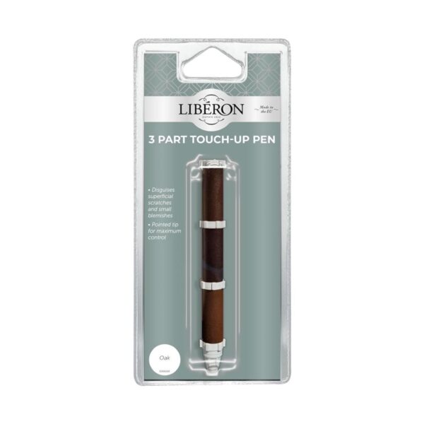 Liberon 3 Part Touch-Up Pen Oak Shades – Quick & Easy Wood Scratch Repair