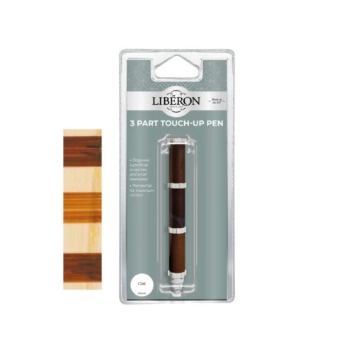Liberon 3 Part Touch-Up Pen Oak Shades – Quick & Easy Wood Scratch Repair