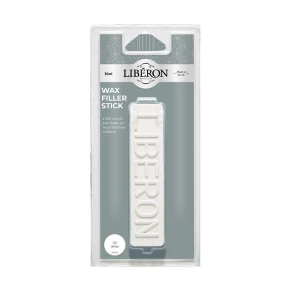LIB-WFS-3940.jpg Liberon Wax Filler Stick White 50g – Quick & Easy Wood Repair