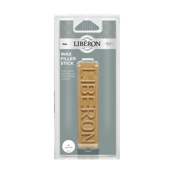 LIB-WFS-3957.jpg Liberon Wax Filler Stick Light Oak 50ml – Quick & Easy Wood Repair