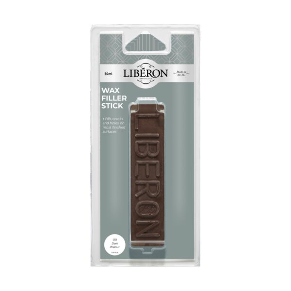 LIB-WFS-3995.jpg Liberon Wax Filler Stick Dark Walnut 50ml – Quick & Easy Wood Repair