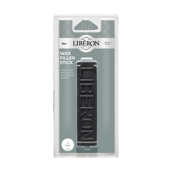 LIB-WFS-4015.jpg Liberon Wax Filler Stick Ebony 50ml – Quick & Easy Wood Repair