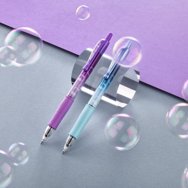 Pilot G-2 Bubble Edition 1 Green Barrel Pen - 0.7mm Blue Medium Ink for Smooth Writing 2 Pilot G-2 Bubble Edition 1 Pink Barrel Pen – 0.7mm Blue Medium Ink for Smooth Writing