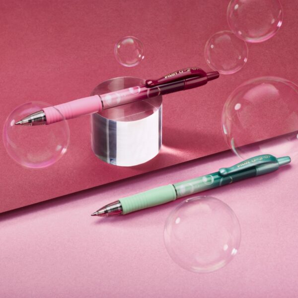 Pilot G-2 Bubble Edition 1 Green Barrel Pen - 0.7mm Blue Medium Ink for Smooth Writing 3 Pilot G-2 Bubble Edition 1 Pink Barrel Pen – 0.7mm Blue Medium Ink for Smooth Writing