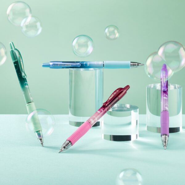 Pilot G-2 Bubble Edition 1 Green Barrel Pen - 0.7mm Blue Medium Ink for Smooth Writing 1 Pilot G-2 Bubble Edition 1 Pink Barrel Pen – 0.7mm Blue Medium Ink for Smooth Writing