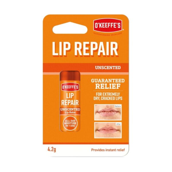O'Keeffe's Lip Repair Balm (Unscented, SPF15, Cooling Relief) – 3 Pack – Intensive Moisturizer for Dry, Cracked Lips with Sun Protection 5 O’Keeffe’s Lip Repair Balm (Unscented, SPF15, Cooling Relief) – 3 Pack – Intensive Moisturizer for Dry, Cracked Lips with Sun Protection