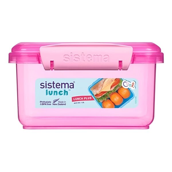 Sistema Pink Sandwich Box 1.2L – Leakproof, BPA-Free & Perfect for Fresh Food Storage