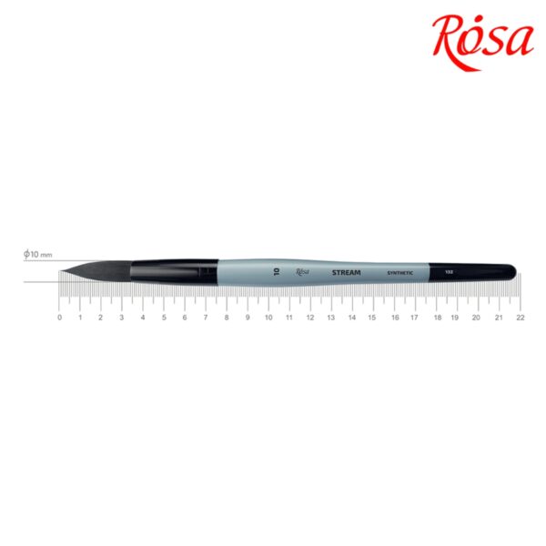 RSA-132-10 Rosa Gallery Round Stream 132/No.10 Synthetic Brush | Ideal for Fine Detailing & Precision Work