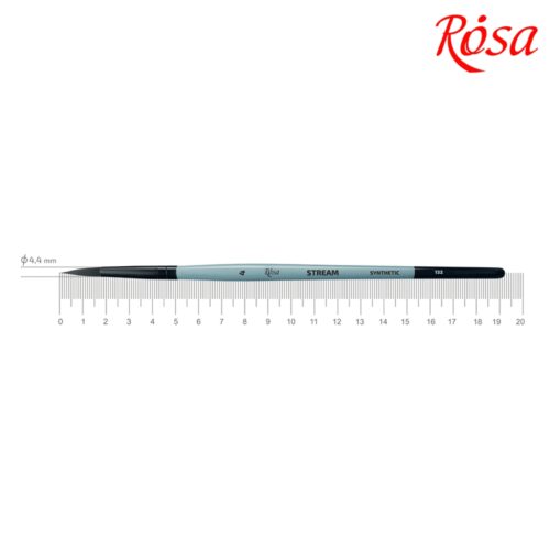 Rosa Gallery Synthetic Round Stream 132/ No.4 Brush – Ideal for Fine Detailing & Precision Work