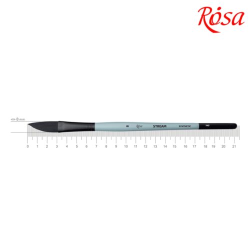 Rosa Gallery Synthetic Saber Stream 143/ No.8 Brush – Precision Brush for Detailed Work