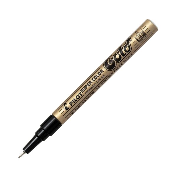Pilot Super Color Gold Permanent Marker – Extra Fine Tip for Precise Marking, Detailing & Craft Projects 1 Pilot Super Color Gold Permanent Marker – Extra Fine Tip for Precise Marking, Detailing & Craft Projects