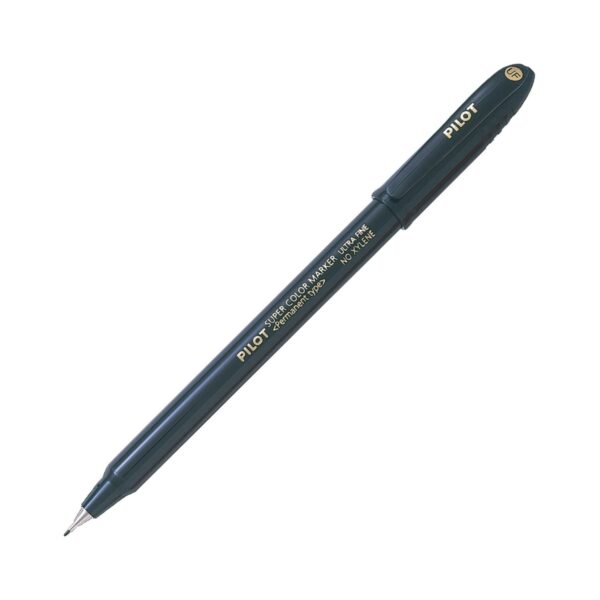 SC-UF-BLK.jpg Pilot 1 Super Color Marker – Ultra Fine Black Permanent Ink – Precise Marking and Crafting