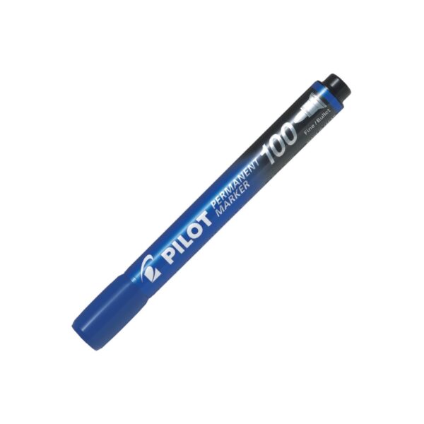 Pilot 100 Permanent 1 Blue Marker Pen - 4.5mm Bullet Tip for Precise Marking 1 Pilot 100 Permanent 1 Blue Marker Pen – 4.5mm Bullet Tip for Precise Marking