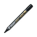 Pilot 400 Permanent 1 Black Marker – 4.0mm Chisel Point for Bold Writing