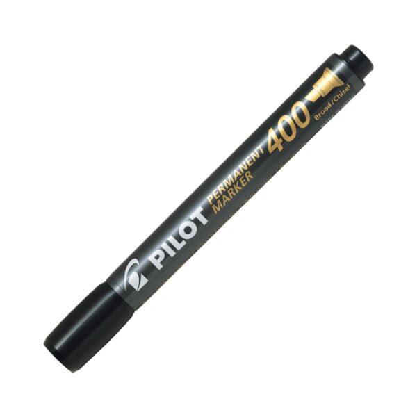 Pilot 400 Permanent 3 Black Marker - 4.0mm Chisel Point for Bold Writing 1 Pilot 400 Permanent 1 Black Marker – 4.0mm Chisel Point for Bold Writing