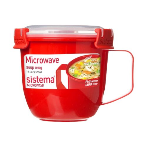 Sistema Microwave Small Soup Mug 565ml – BPA-Free Plastic
