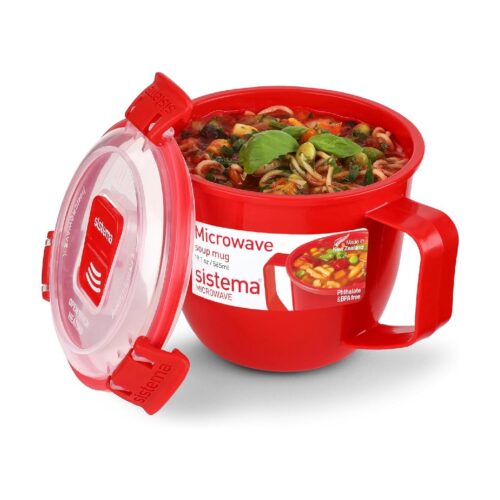 Sistema Microwave Small Soup Mug 565ml – BPA-Free Plastic