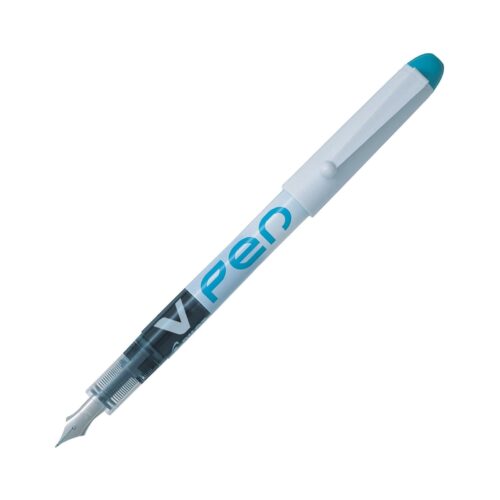 Pilot V Peacock Green 1 Pen Disposable Fountain Pen – Medium Nib, Erasable – Perfect for Students and Professionals