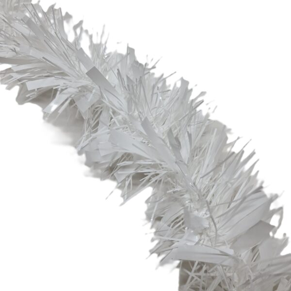 TNS-CHK-WHT Chunky White Tinsel Garland – Perfect for Christmas & Party Decorations