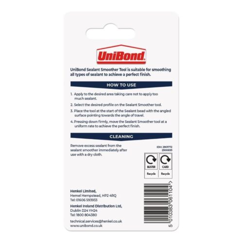 UniBond Sealant Finishing Tool – Silicone Smoother with Multiple Angles for Professional Wall & Floor Sealant Finishing