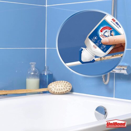 UniBond Re-New Silicone Sealant – 100ml Grey Mould-Resistant Seal for Kitchen & Bathroom 9 UniBond Re-New Silicone Sealant – 100ml Grey Mould-Resistant Seal for Kitchen & Bathroom