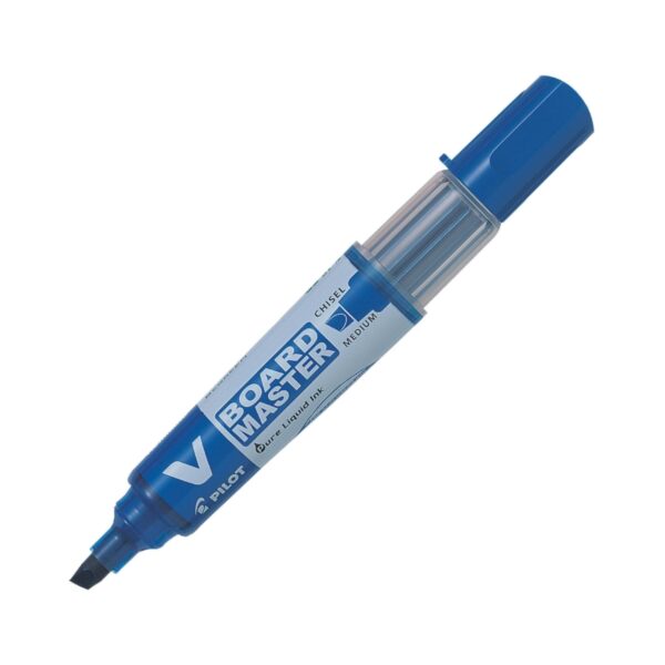 WBM-C-BLU.jpg Pilot 1 Blue V Board Marker – Medium Chisel Tip for Precise Whiteboard Presentations
