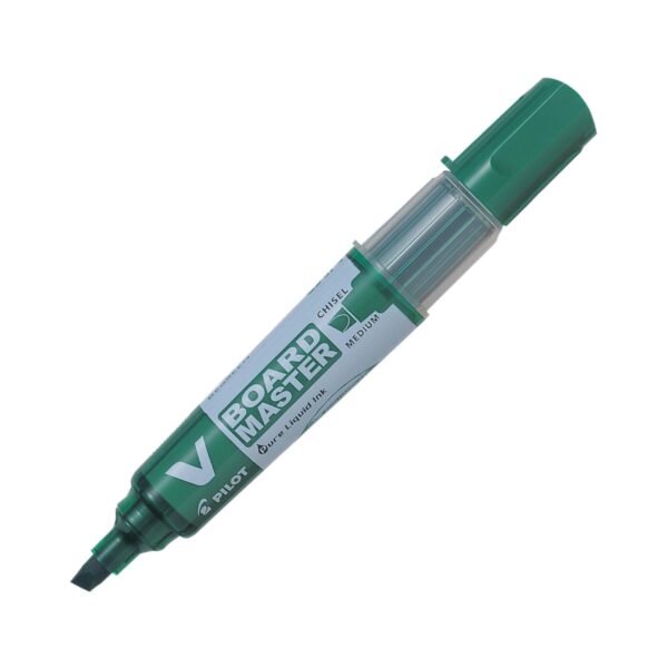 WBM-C-GRN.jpg Pilot 1 Green V Board Marker – Medium Chisel Tip for Precise Whiteboard Presentations