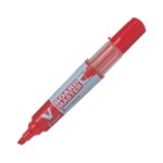 Pilot 1 Red V Board Marker – Medium Chisel Tip for Precise Whiteboard Presentations