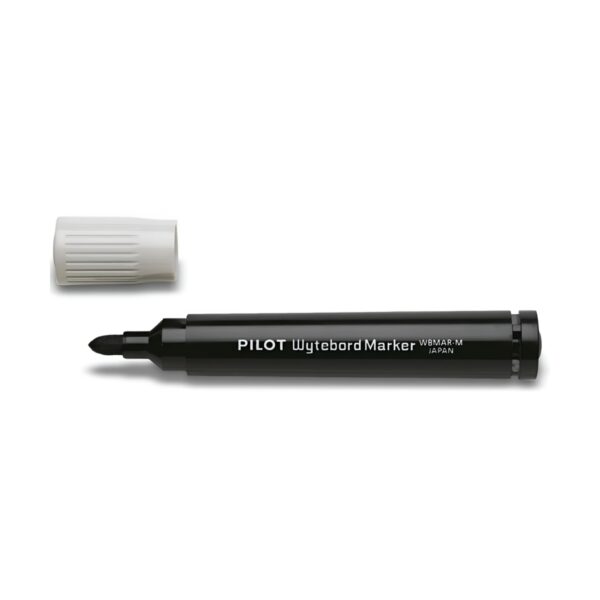 Pilot Wytebord Whiteboard Marker – Black Marker – Xylene-Free – Medium Bullet Tip – Smooth, Clear & Erasable Writing