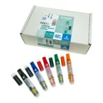 Pilot V Board Master 5 Medium Bullet Tip Point Marker Set with 5 Refills – (Blue, Black, Green, Orange & Red) for Enhanced Whiteboard Use