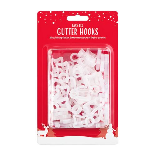 Gutter Light Hooks – Set of 32 for Easy Light Installation