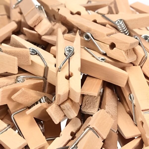 Natural Mini Pegs - Bag of 50pcs for Christmas & Party Decorations 3 Natural Mini Pegs – Bag of 50pcs for Christmas & Party Decorations