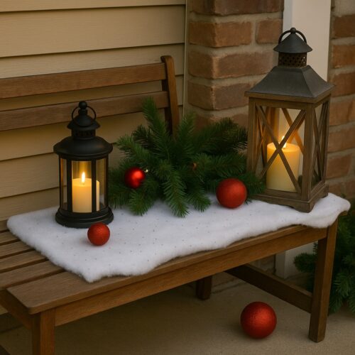 Snow Blanket with Glitter - 120x90cm for Christmas and Party Decor 7 Snow Blanket with Glitter - 120x90cm for Christmas and Party Decor - Image 3
