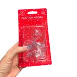 Suction Hooks 45mm – 8pcs for Hanging Christmas & Party Decorations on Windows & Smooth Surfaces