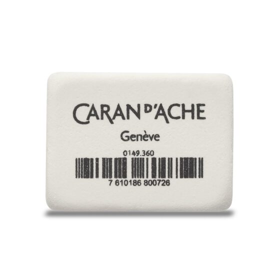 Caran d’Ache Pencil Eraser White – Small, Phthalate-Free for School & Office Use