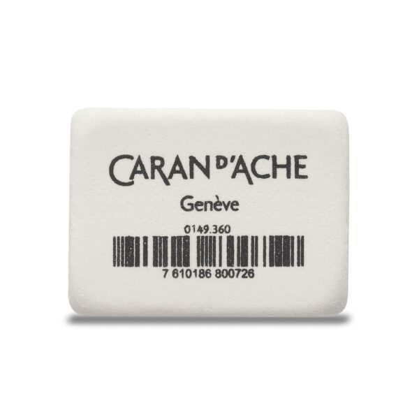 0149_360 Caran d’Ache Pencil Eraser White – Small, Phthalate-Free for School & Office Use