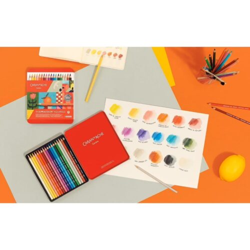 Caran d'Ache Supracolor Aquarelle 18 Exclusive Colour Pencils in Metal Tin (Special Edition) – Includes 'Secrets of Colour' Podcast 9 Caran d’Ache Supracolor Aquarelle 18 Exclusive Colour Pencils in Metal Tin (Special Edition) – Includes ‘Secrets of Colour’ Podcast