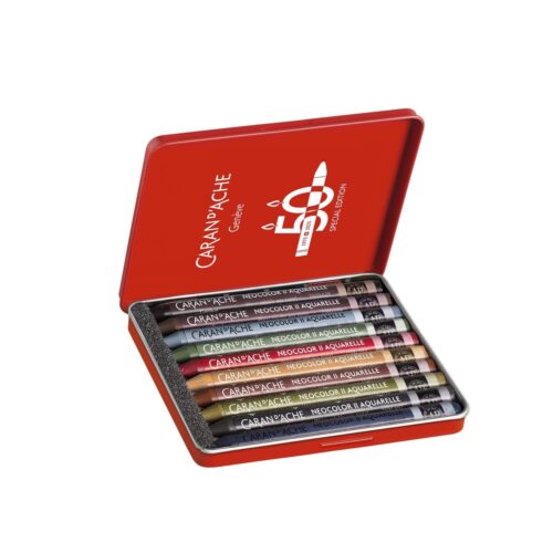 Caran d'Ache Neocolor II Aquarelle Pastels – 50 Years Special Edition Set of 10 Assorted Dark Colours 8 Caran d’Ache Neocolor II Aquarelle Pastels – 50 Years Special Edition Set of 10 Assorted Dark Colours