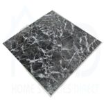 Tiletastic Dark Marble Effect Adhesive Vinyl Floor Tiles – 30.5cm x 30.5cm x 0.9cm