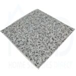 Tiletastic White Granite Stone Effect Adhesive Vinyl Floor Tiles – 30.5cm x 30.5cm x 0.9cm