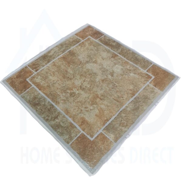 DIY-STN-SND Tiletastic Light Sand Stone Mosaic Stone Effect Adhesive Vinyl Floor Tiles 30.5cm x 30.5cm x 0.9cm